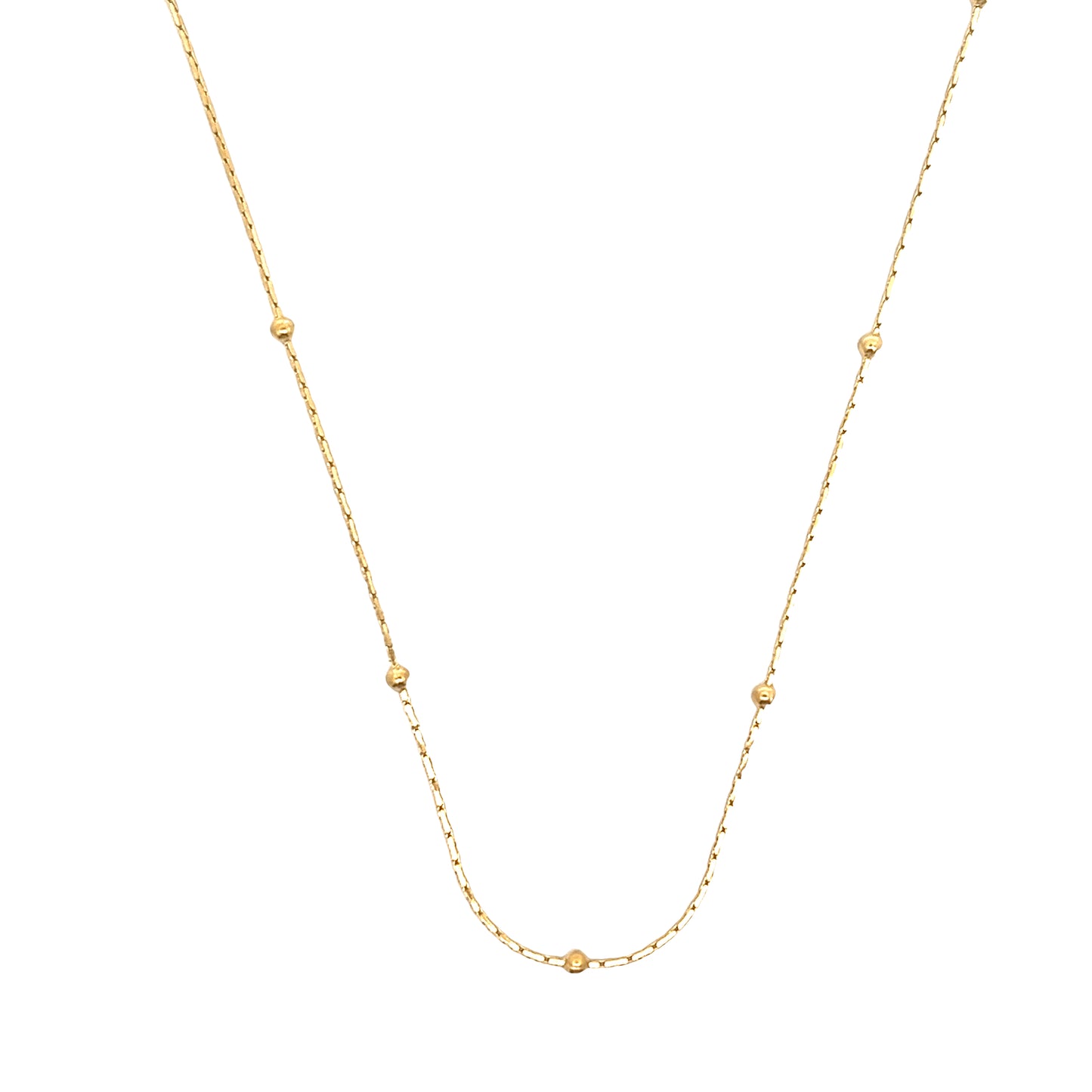 Rope Bobble Chain Necklace